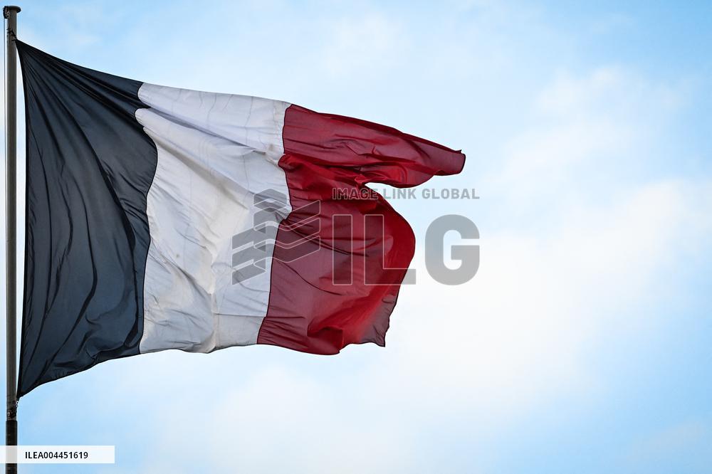 France national flag at the Elysee FA