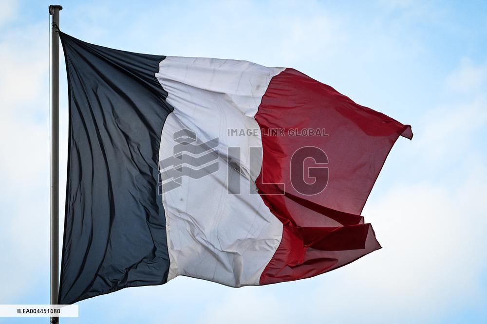 France national flag at the Elysee FA
