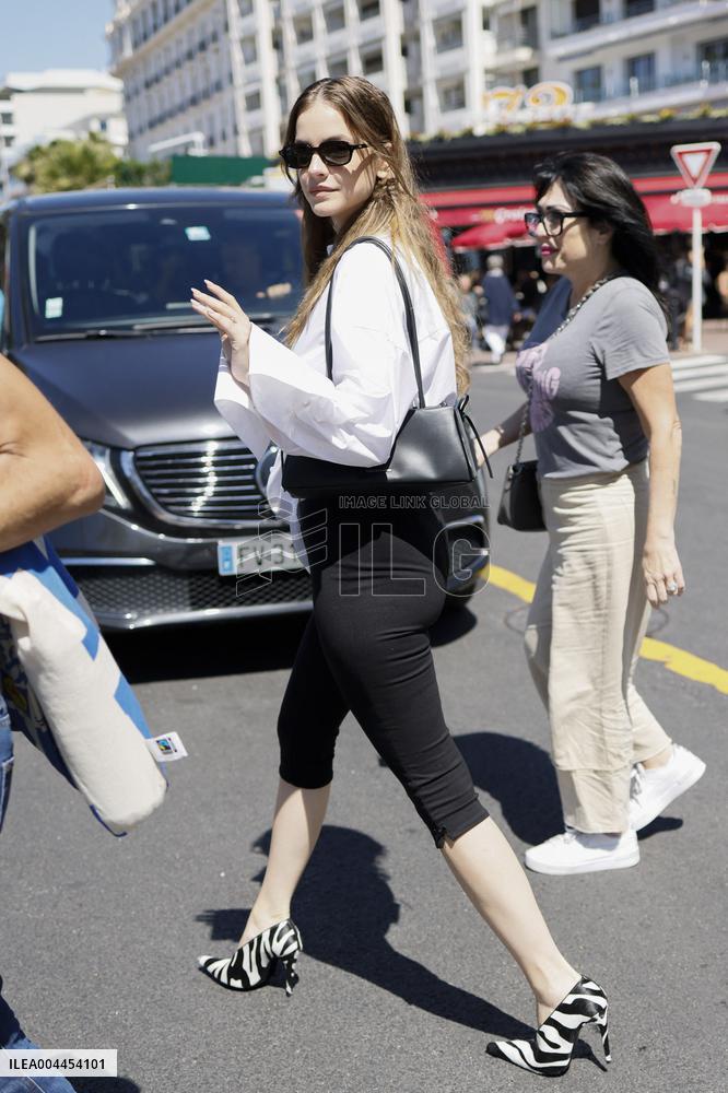 Cannes Barabara Palvin leaves Hotel Martinez MP