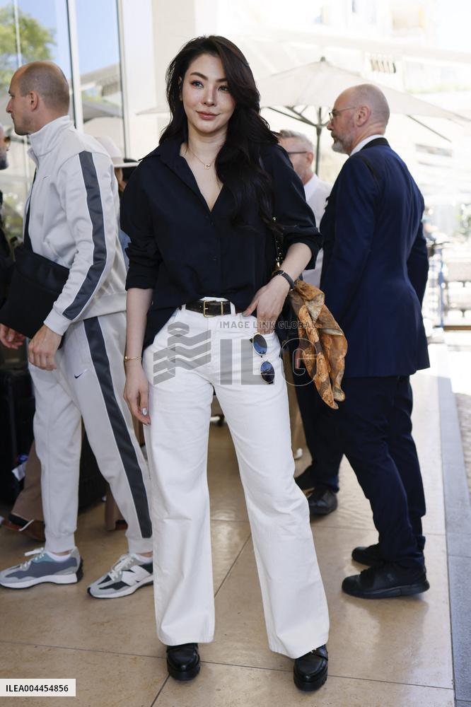 Cannes Faye Peraya Malisorn is spotted at Hotel Martinez MP