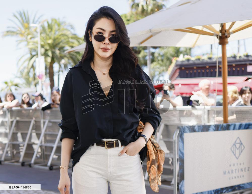 Cannes Faye Peraya Malisorn is spotted at Hotel Martinez MP