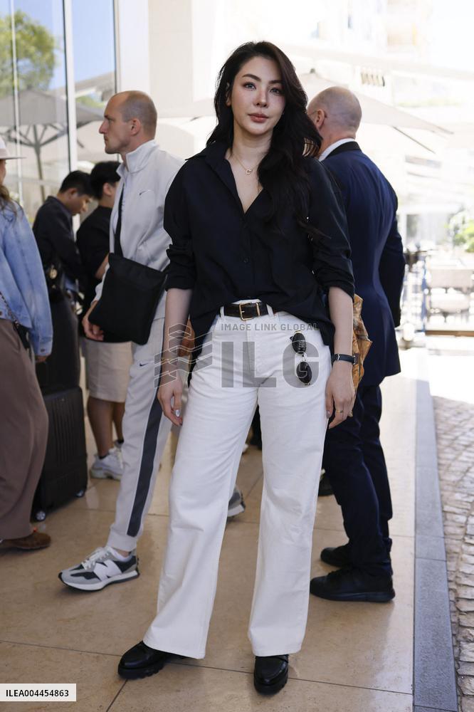 Cannes Faye Peraya Malisorn is spotted at Hotel Martinez MP