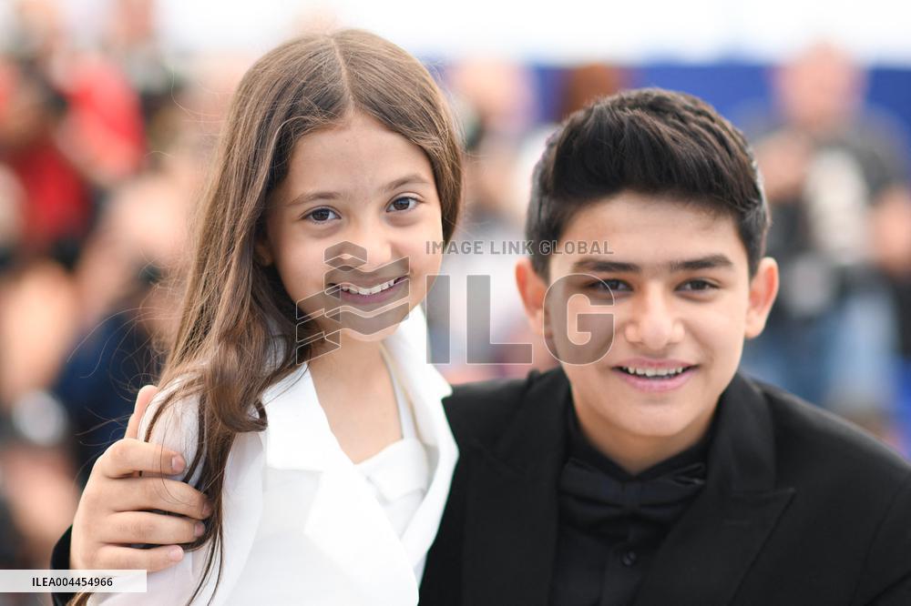 Cannes Woman And Child Photocall AM