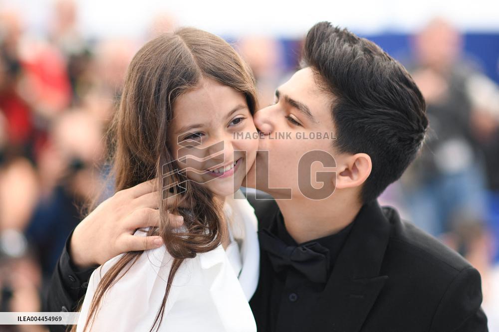 Cannes Woman And Child Photocall AM