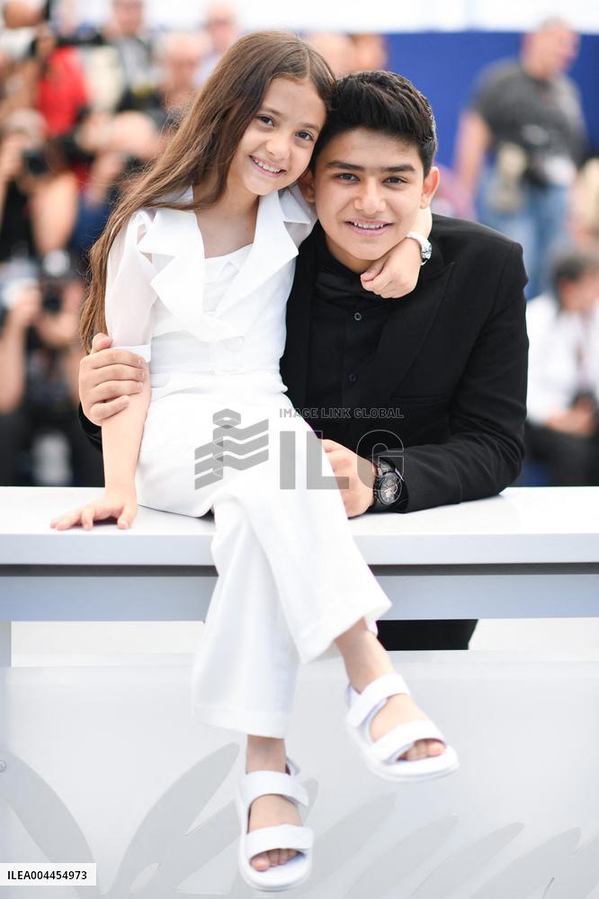 Cannes Woman And Child Photocall AM