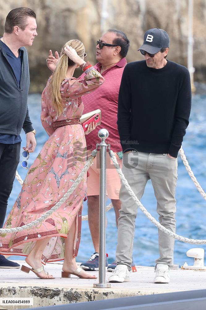 Cannes - Adrien Brody and Georgina Chapman At Eden Roc