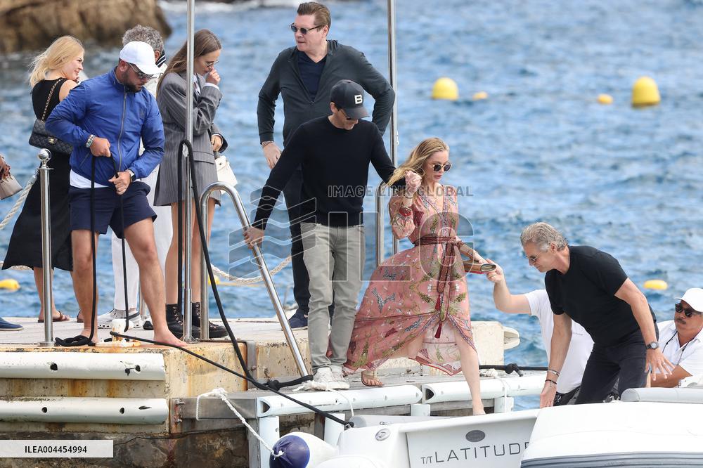 Cannes - Adrien Brody and Georgina Chapman At Eden Roc