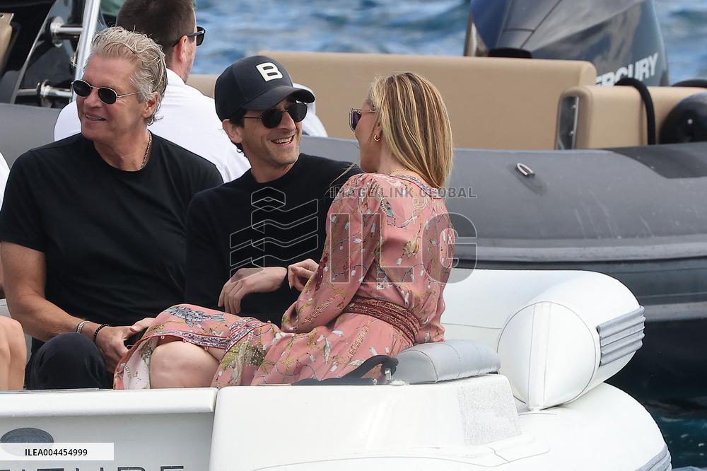Cannes - Adrien Brody and Georgina Chapman At Eden Roc