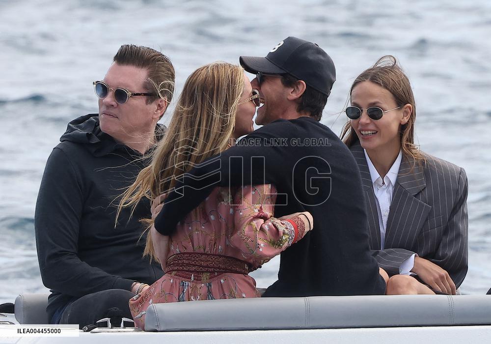 Cannes - Adrien Brody and Georgina Chapman At Eden Roc