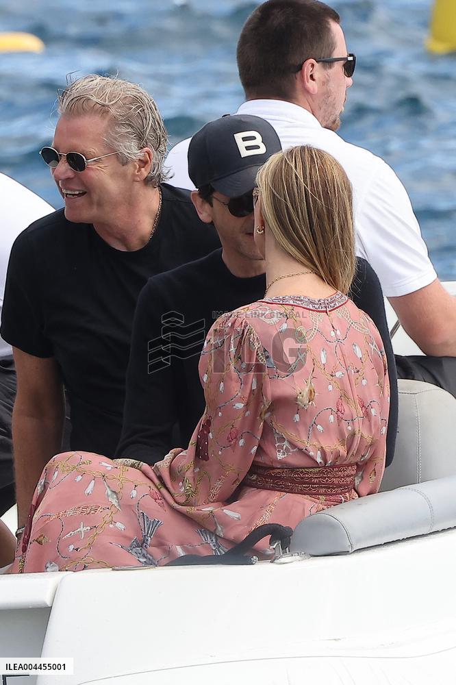 Cannes - Adrien Brody and Georgina Chapman At Eden Roc