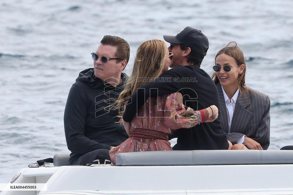 Cannes - Adrien Brody and Georgina Chapman At Eden Roc