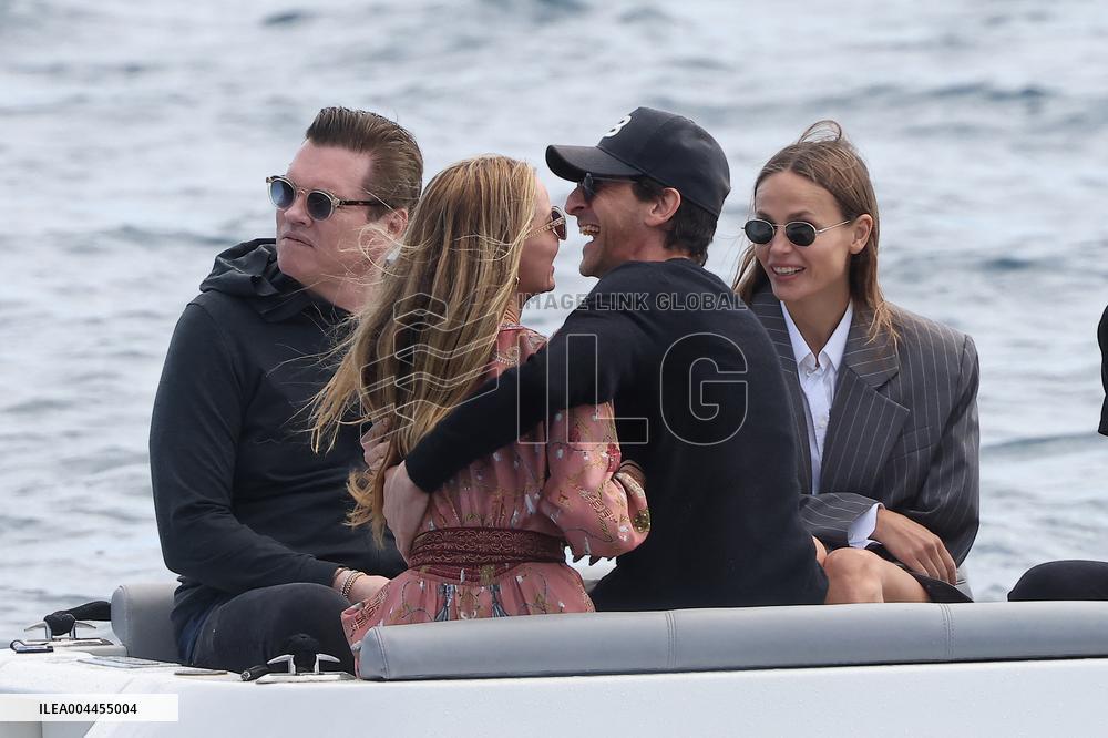 Cannes - Adrien Brody and Georgina Chapman At Eden Roc