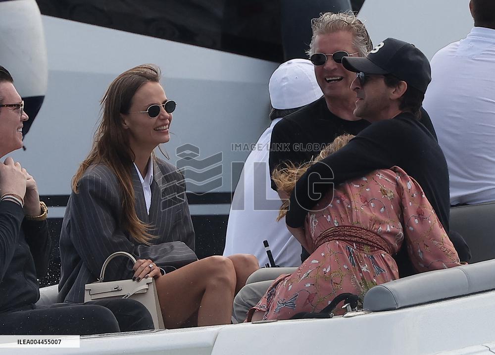 Cannes - Adrien Brody and Georgina Chapman At Eden Roc