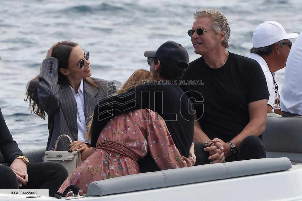 Cannes - Adrien Brody and Georgina Chapman At Eden Roc