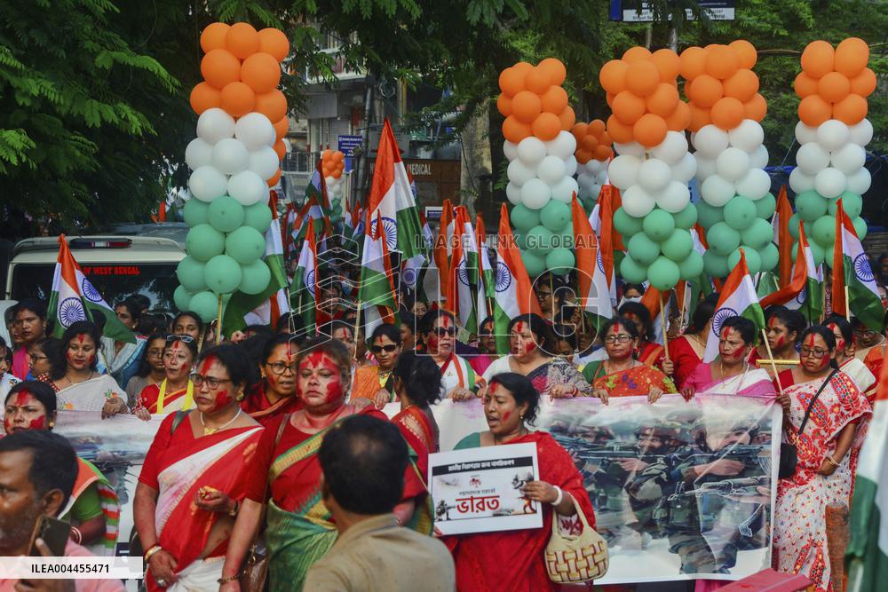 Patriotic Rallys In Support Of Indian Military - India