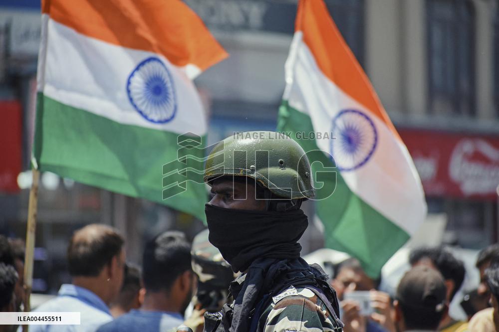 Citizens And Indian Military Celebrate Operation Sindoor - Kashmir