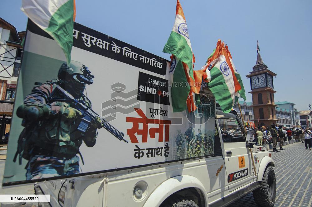 Citizens And Indian Military Celebrate Operation Sindoor - Kashmir