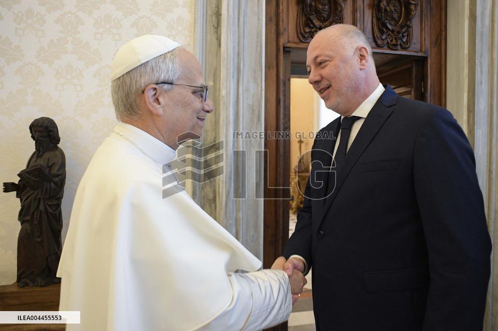 Pope Leo XIV Meets Bulgarian PM Rosen Zhelyazkov - Vatican