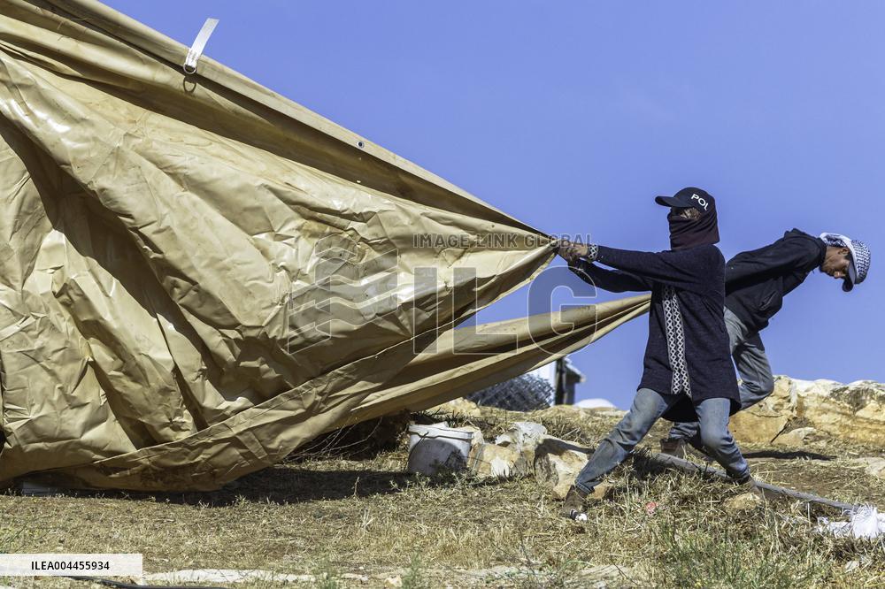 Settlers' Harrasement Forces Palestinians to Leave