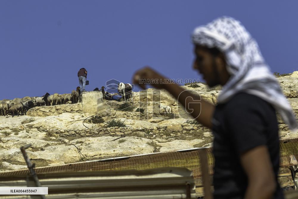 Settlers' Harrasement Forces Palestinians to Leave