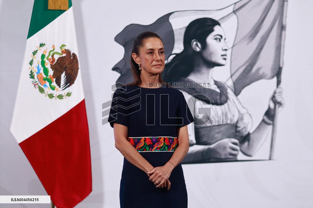 President Claudia Sheinbaum Holds Briefing - Mexico