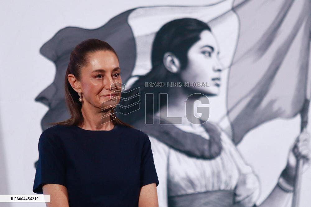 President Claudia Sheinbaum Holds Briefing - Mexico