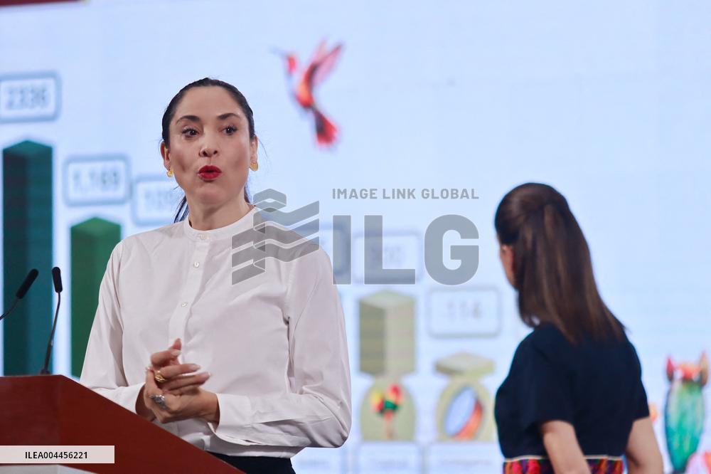 President Claudia Sheinbaum Holds Briefing - Mexico