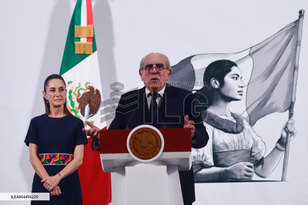 President Claudia Sheinbaum Holds Briefing - Mexico