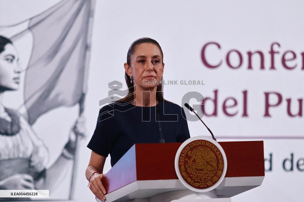 President Claudia Sheinbaum Holds Briefing - Mexico