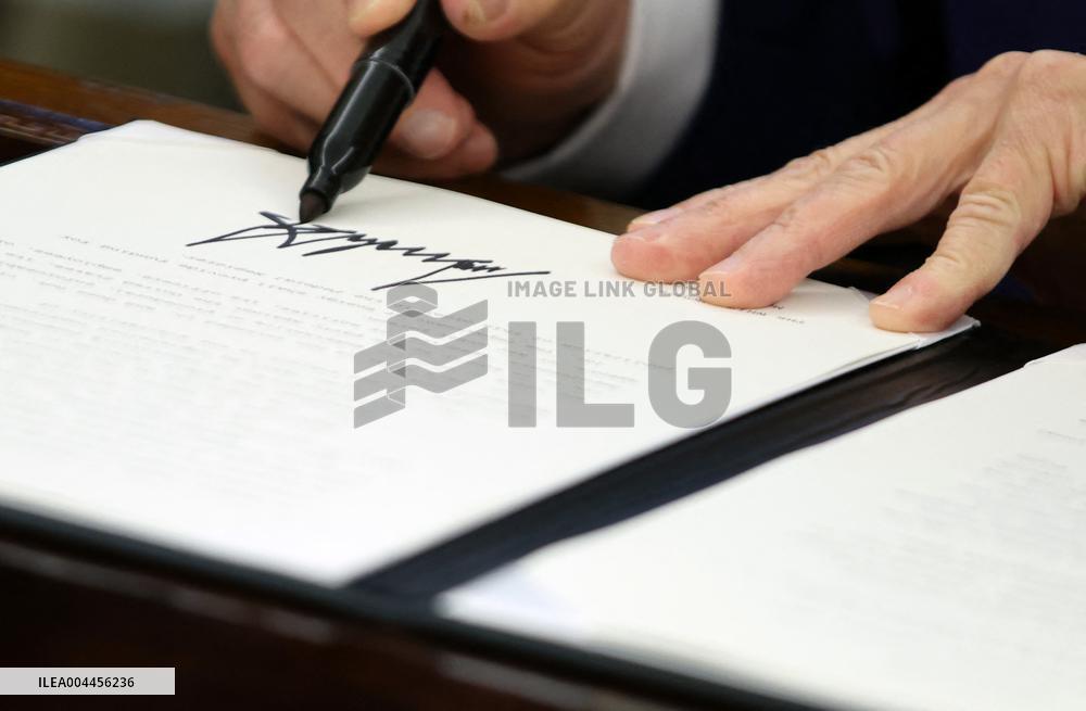 President Trump Signs Executive Orders at the White House