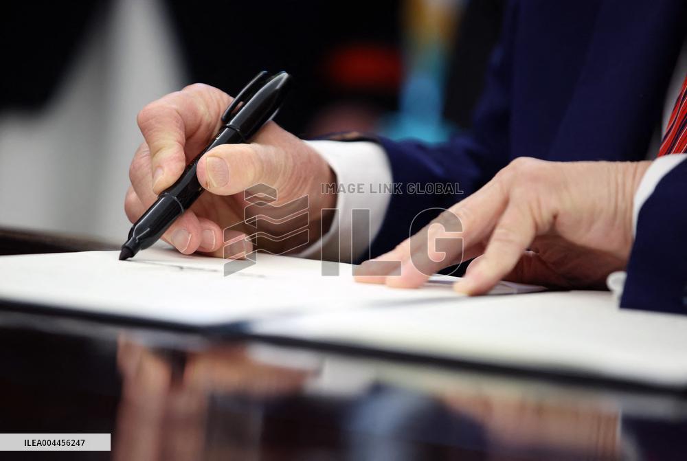 President Trump Signs Executive Orders at the White House