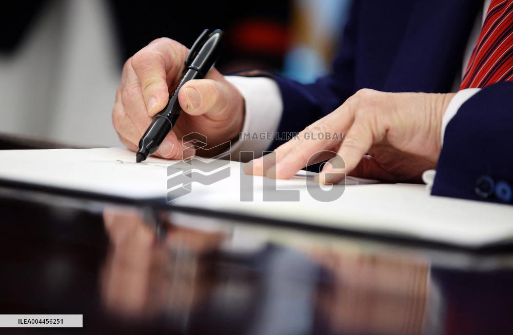 President Trump Signs Executive Orders at the White House