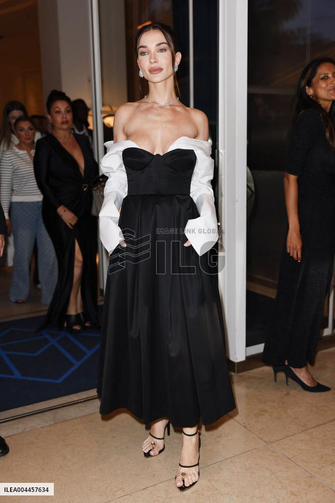 Cannes Amy May Jackson leaves Hotel Martinez MP