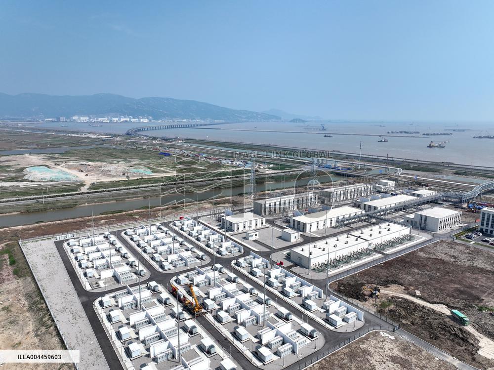 China Nuclear Tianwan Tidal Flat PV Construction