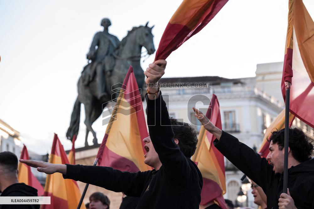 Far-Right Organization Falange Espanola Rally - Madrid