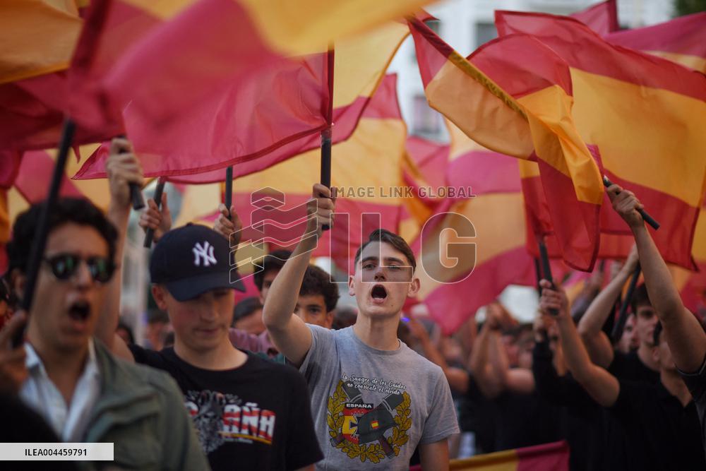 Far-Right Organization Falange Espanola Rally - Madrid