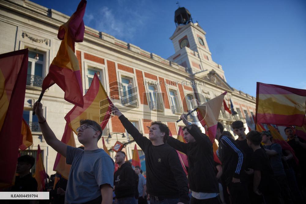 Far-Right Organization Falange Espanola Rally - Madrid