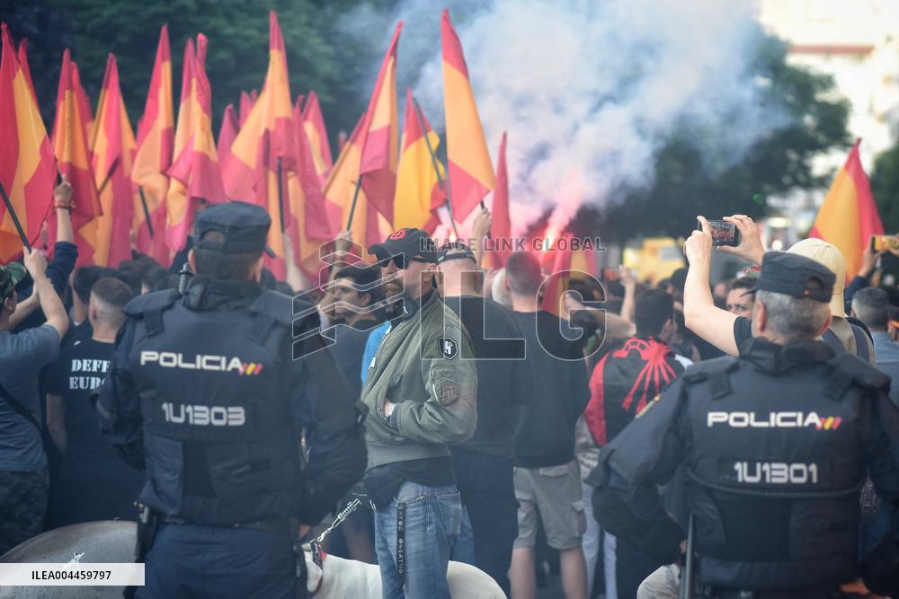 Far-Right Organization Falange Espanola Rally - Madrid