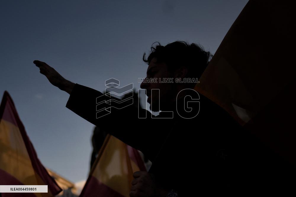 Far-Right Organization Falange Espanola Rally - Madrid