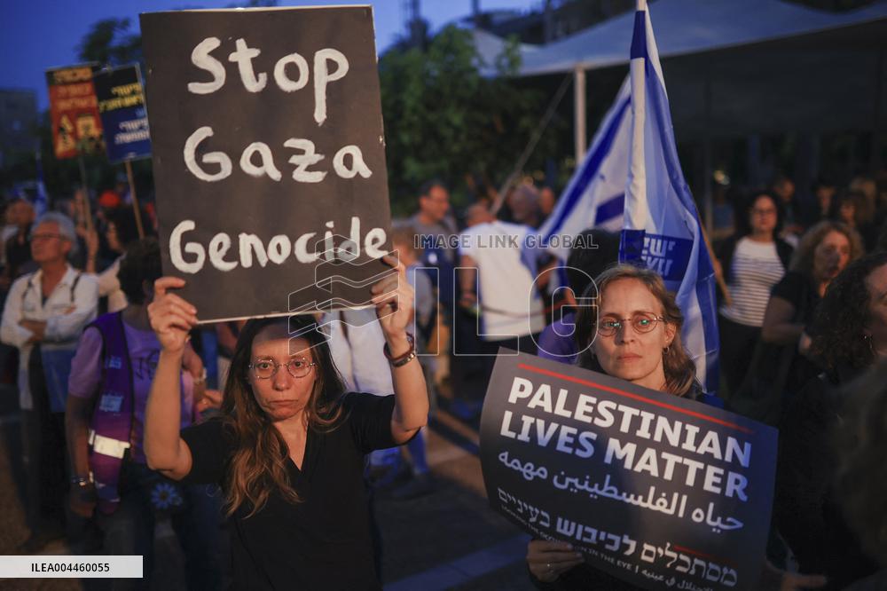 Anti War Protesting At The Tel Aviv - Israel