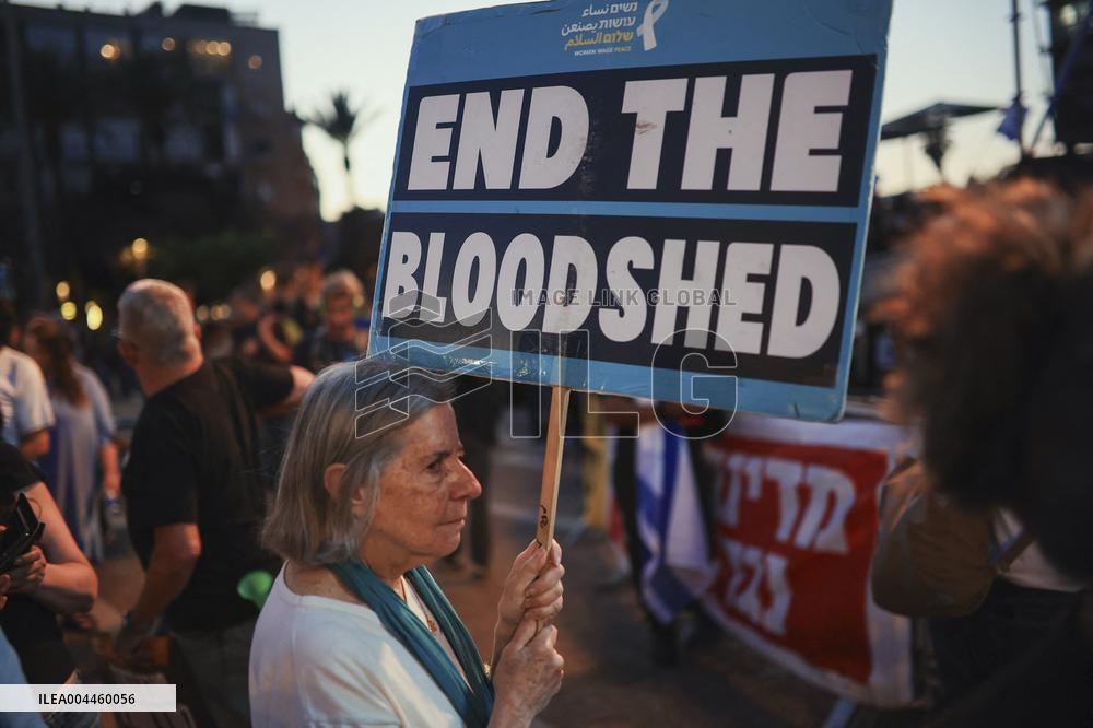 Anti War Protesting At The Tel Aviv - Israel