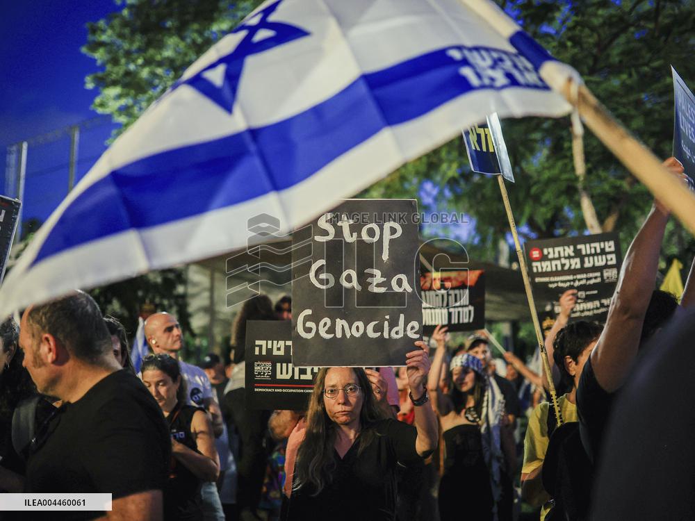 Anti War Protesting At The Tel Aviv - Israel
