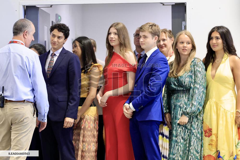 King And Queen Of Spain With The Infanta Sofia On Her Graduation - UK