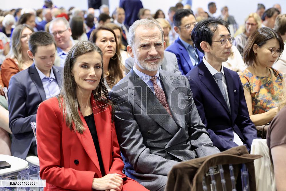 King And Queen Of Spain With The Infanta Sofia On Her Graduation - UK