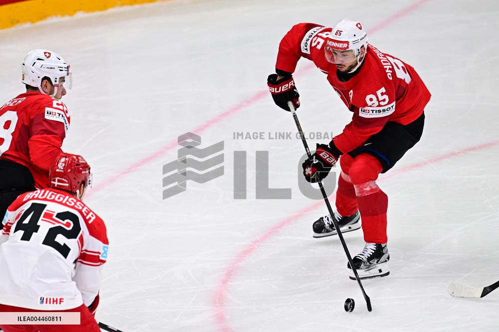 ICE HOCKEY WC SEMI FINAL SWITZERLAND-DENMARK