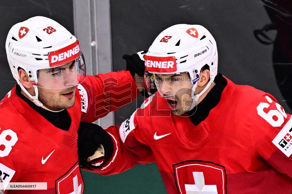 ICE HOCKEY WC SEMI FINAL SWITZERLAND-DENMARK