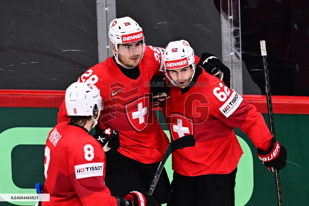 ICE HOCKEY WC SEMI FINAL SWITZERLAND-DENMARK