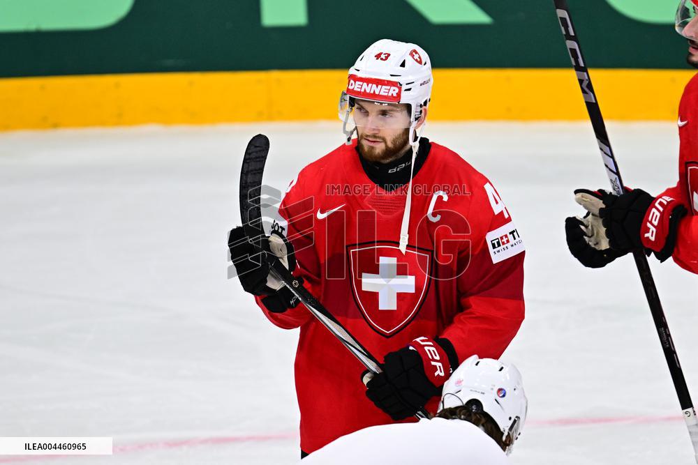 ICE HOCKEY WC SEMI FINAL SWITZERLAND-DENMARK