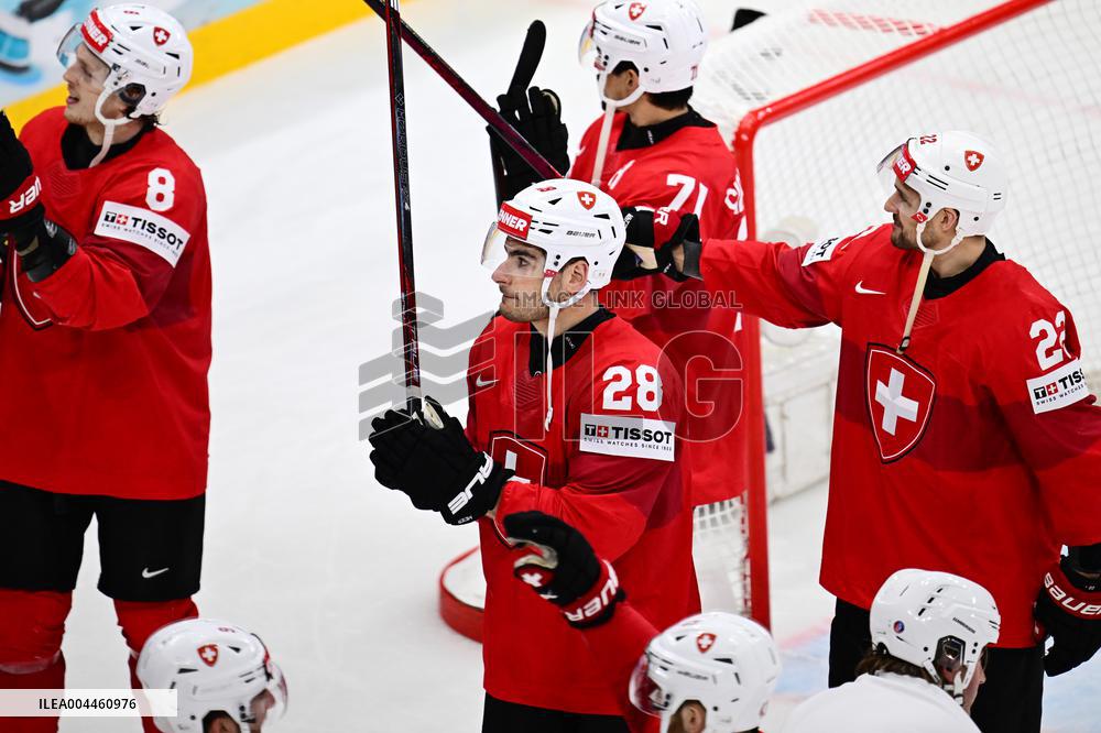 ICE HOCKEY WC SEMI FINAL SWITZERLAND-DENMARK