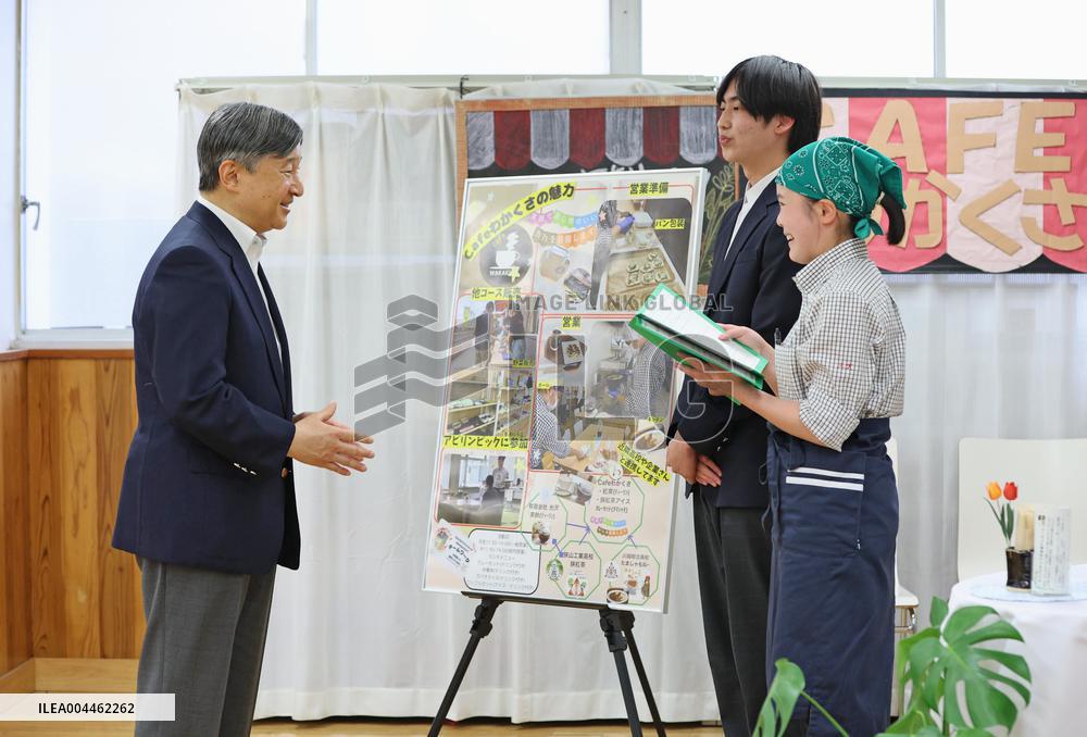 Emperor visits Saitama Prefecture